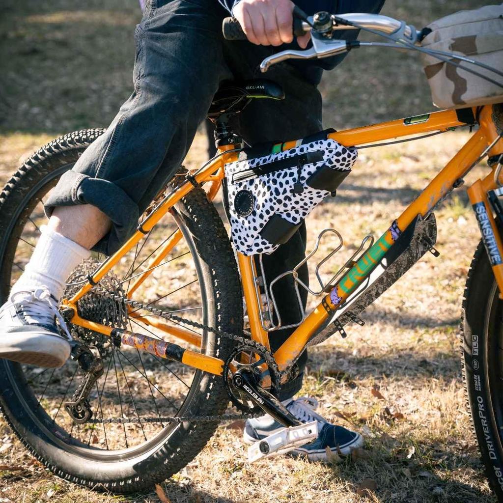 Made In Japan by FAIRWEATHER, This Corner Bag Is a Lightweight, Waterproof, Compact Bicycle Touring Bag Perfect for Cycling. It's Also a Great Accesso