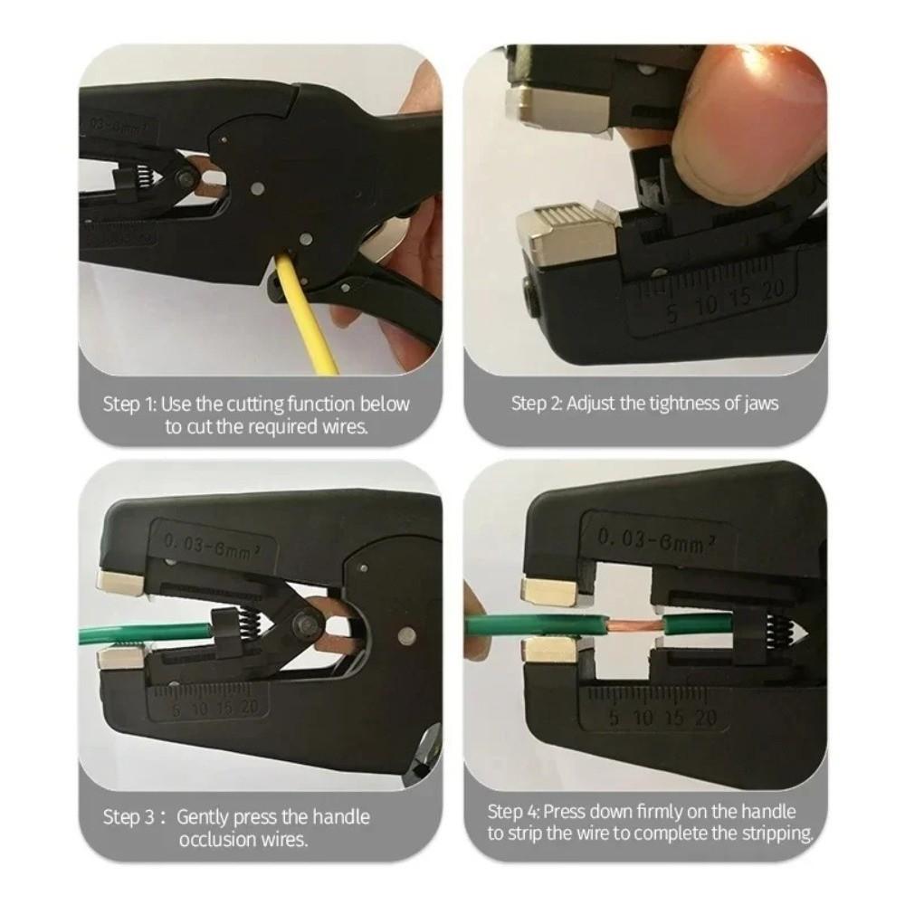 Automatic Cutter Wire Strippe 0.08-6mm Range Electricians Pliers Stripping Pliers Hand Tool