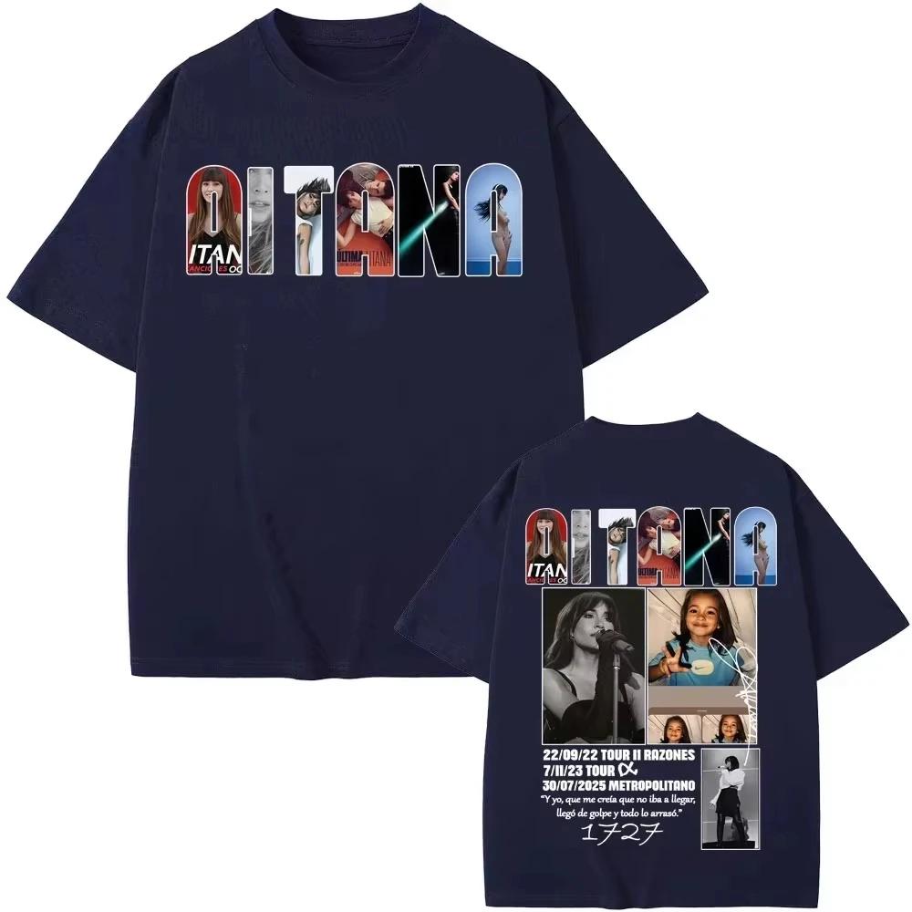 2026 Frühling Sommer Sängerin Aitana Musikalbum Tour Grafik T-Shirts Herren Damen Kleidung Mode Reiner Baumwollkomfort Lässiges Oberteil