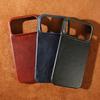 For Iphone 17 Pro Max Case For iphone16Pro 15 14 13 12 11 XR XS Genuine Leather Cover Cases Aesthetic Vintage Phone Back Coque