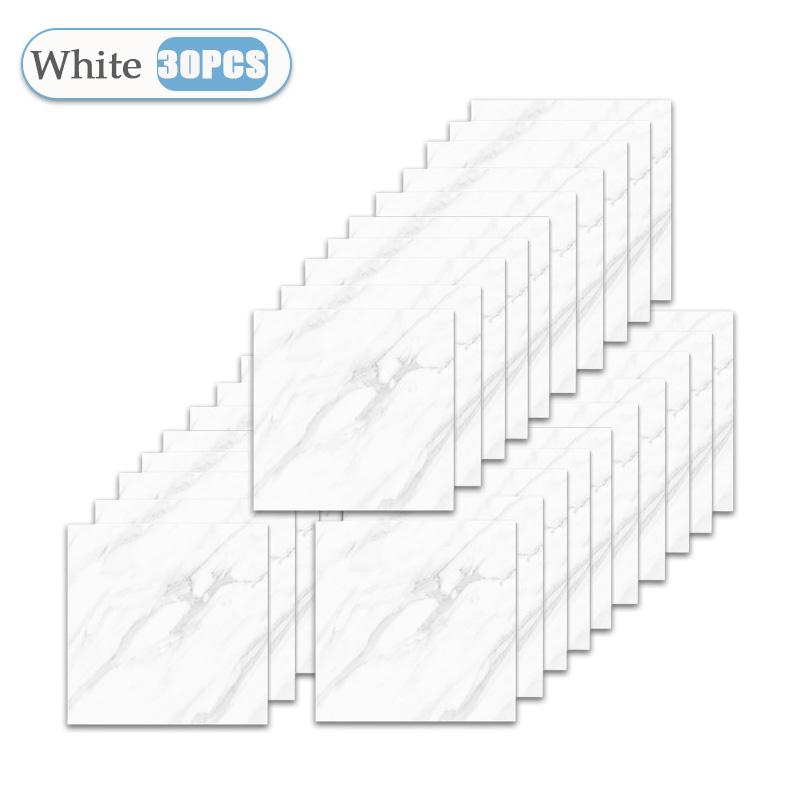 10-50PCS Marble Style Floor Stickers Thickened Self-adhesive Flooring Wear-resistant PVC Flooring Stickers Household Floor Mats