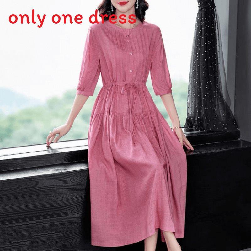 Modale Fabric Abstract Pattern Slant Shoulder Midi Dress For Streetwear Style