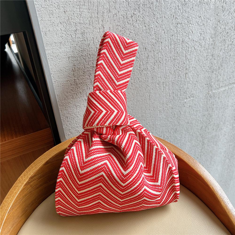 Knitted Mobile Phone Bag For Women In Spring And Autumn Cute Cartoon Versatile One Shoulder Diagonal Cross Bag Travel Coin Purse Small Handbag