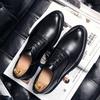 Casual Leather Shoes British Pointed Business Dress Groom Wedding Nightclub Hairstylist Black