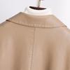 Elegant Faux Sheepskin Coat for Women Outerwears Faux Leather Jackets Female Top