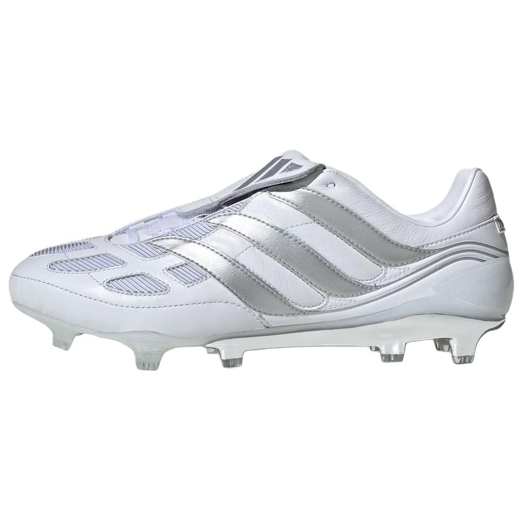 Adidas Predator Precision FG White Silver Metallic Unisex Sneakers Cloud-White Iron-Metallic JS0571