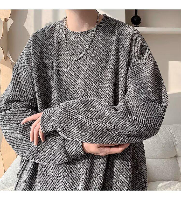 Men's Japanese Retro Lazy Style Hoodie - 2025 Autumn/Winter New Arrival, Trendy High-Street Versatile High-End Feel Top.