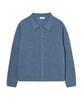 JE NE SAIS QUOI [Uni] Lip Collar Cashmere Cardigan_ Gray Blue