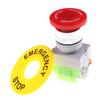 Red Mushroom Cap 1No 1Nc Dpst Emergency Stop Push Button Switch Ac 660V 10A