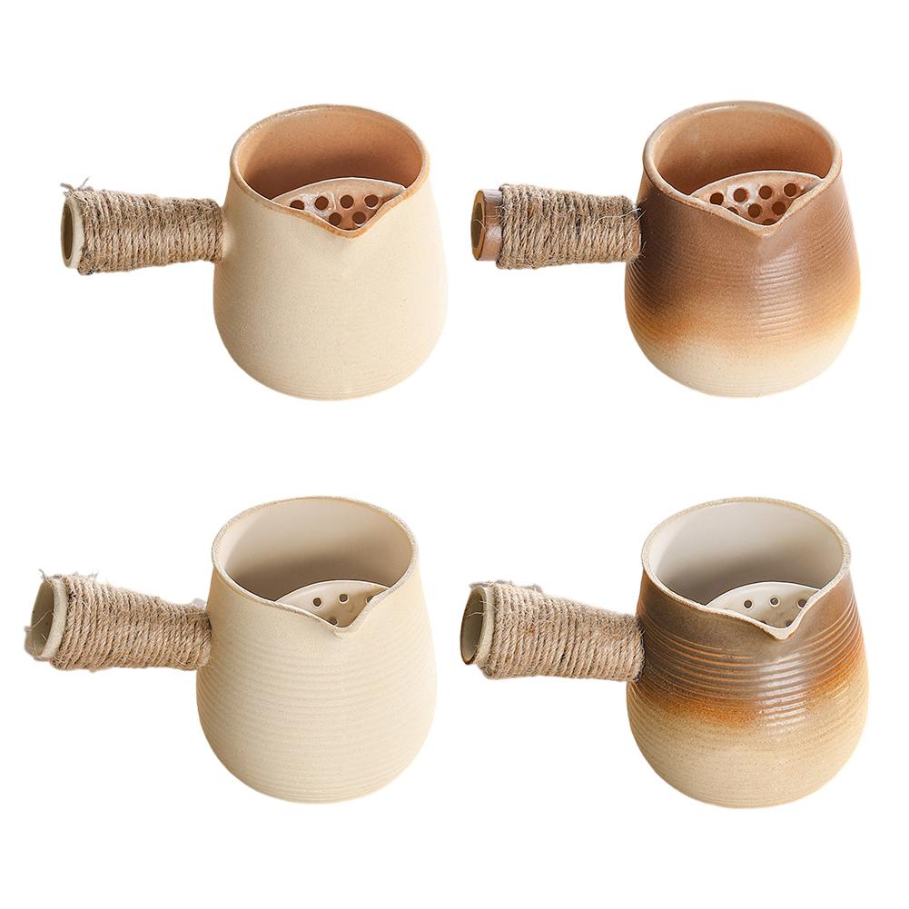 Kolip Mini Ceramic Teapot HandmadeTea Pot Travel Tea Mug For Carbon Furnace Electric Ceramic Furnace