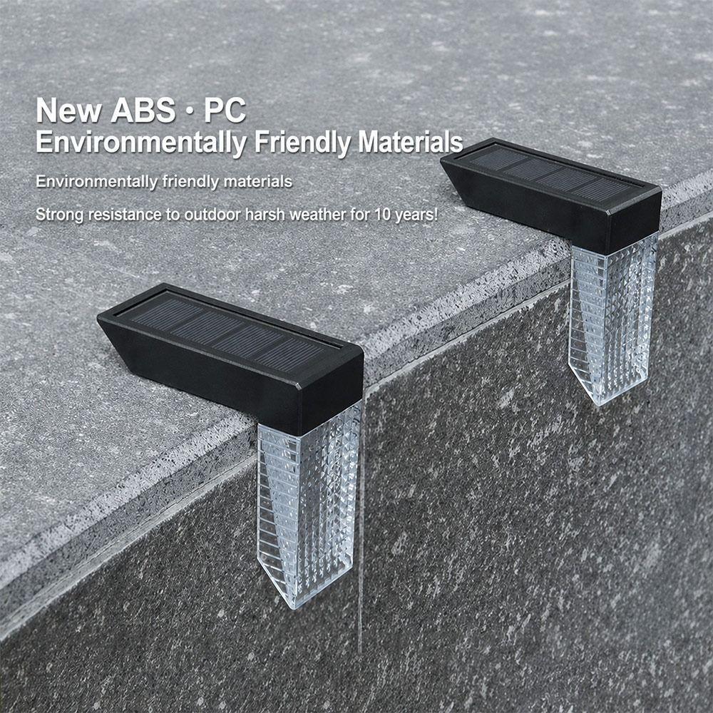 LED Solar Wall Lamp IP65 Waterproof Solar Step Light New LED Wall Lamp  Garden Decoration