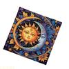A1A2 Sun Moon Pattern Astrology Tablecloth Tarots Divinations Tablecloth Altars Cloth Divinations Board Game Accessory
