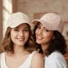 Adjustable Mesh Baseball Hat Hollow Outdoor Sun Hat Fashion Floral Lace Baseball Cap  For Women