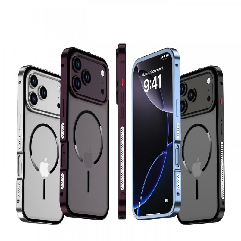 Metallic Matte Hard Case IPhone 18 Pro Max With Magnetic Snap-on Design Heat Dissipation Detachable Frame