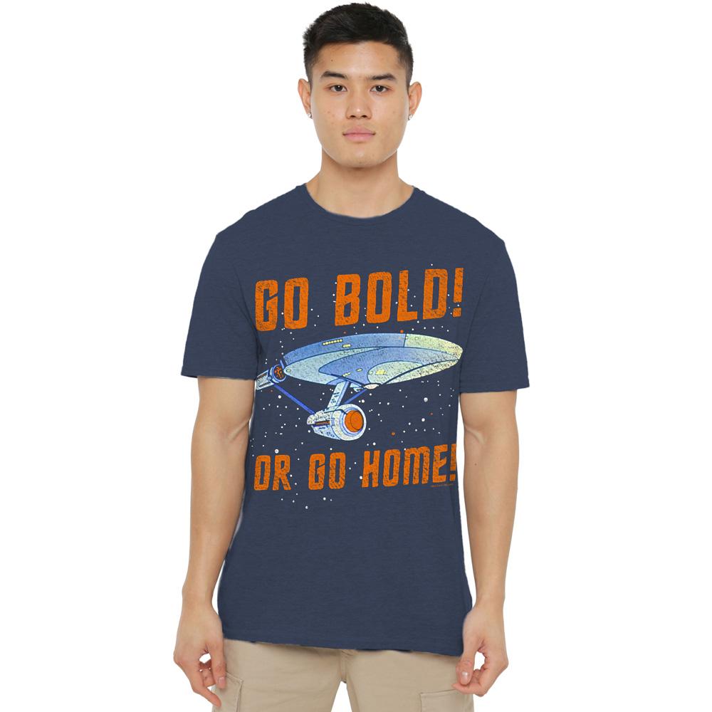 Star Trek Unisex Adult Go Bold T-Shirt