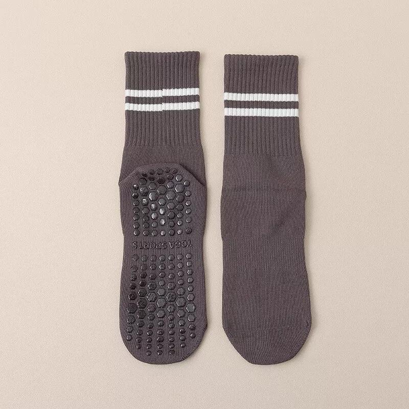 Pilates Barre Anti-Skid Grips Cushioned Sock Yoga Socks Non Slip Dance