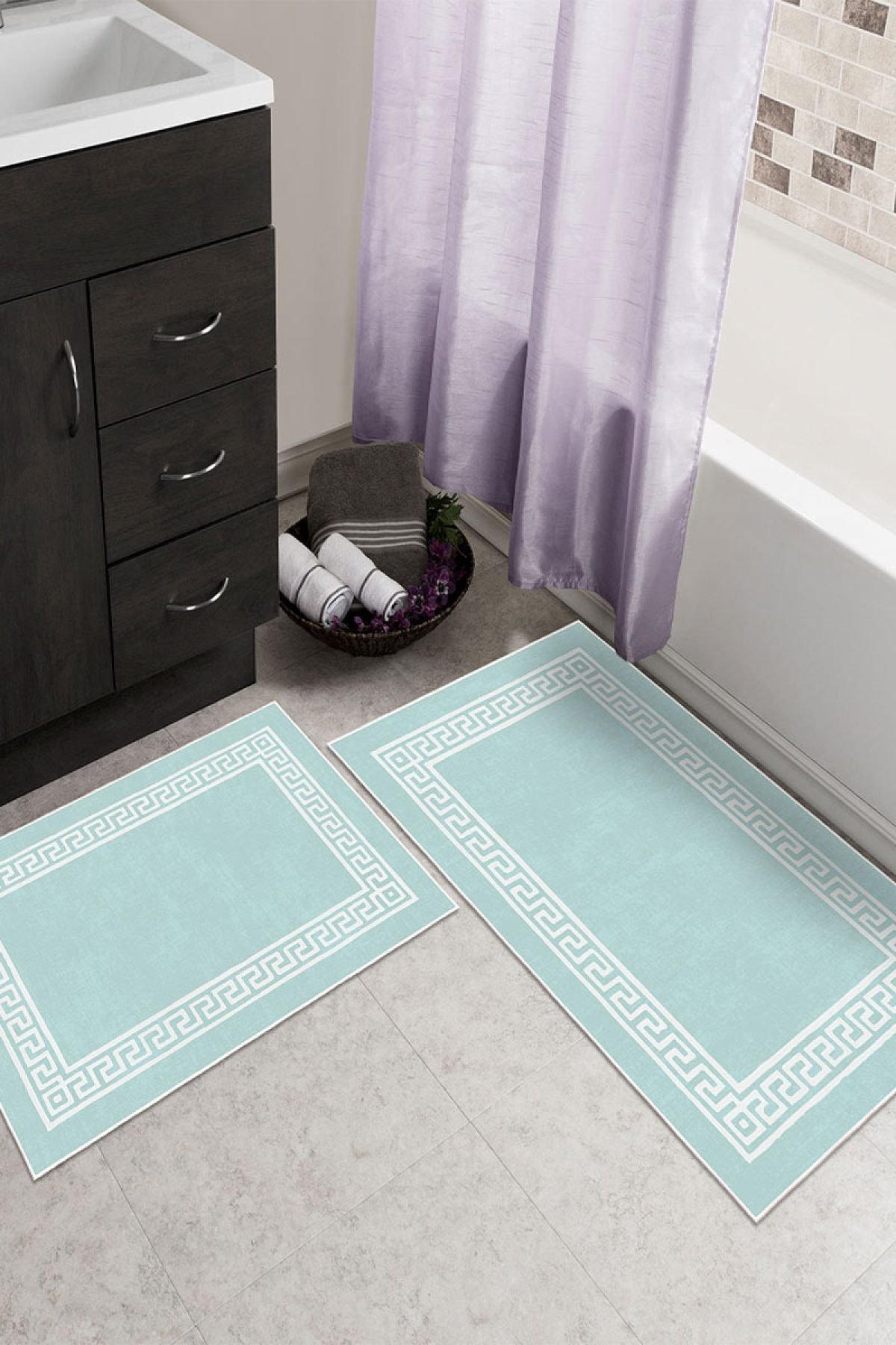 

Набор текстильных ковриков для ванной для домашней ванной комнаты, нескользящий мягкий, 2 шт., 40x60 см