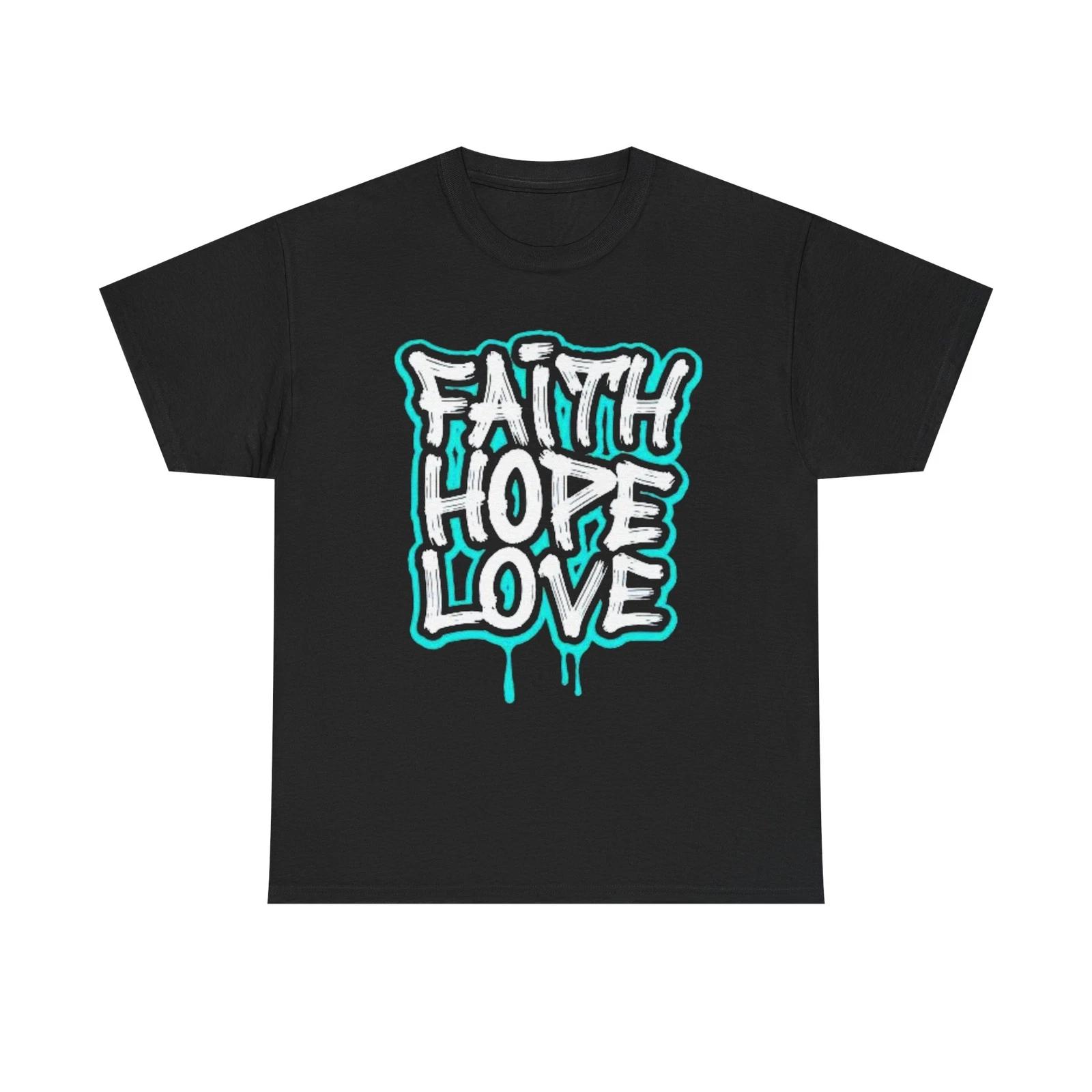 Faith Hope Love Unisex Heavy Cotton Tee L