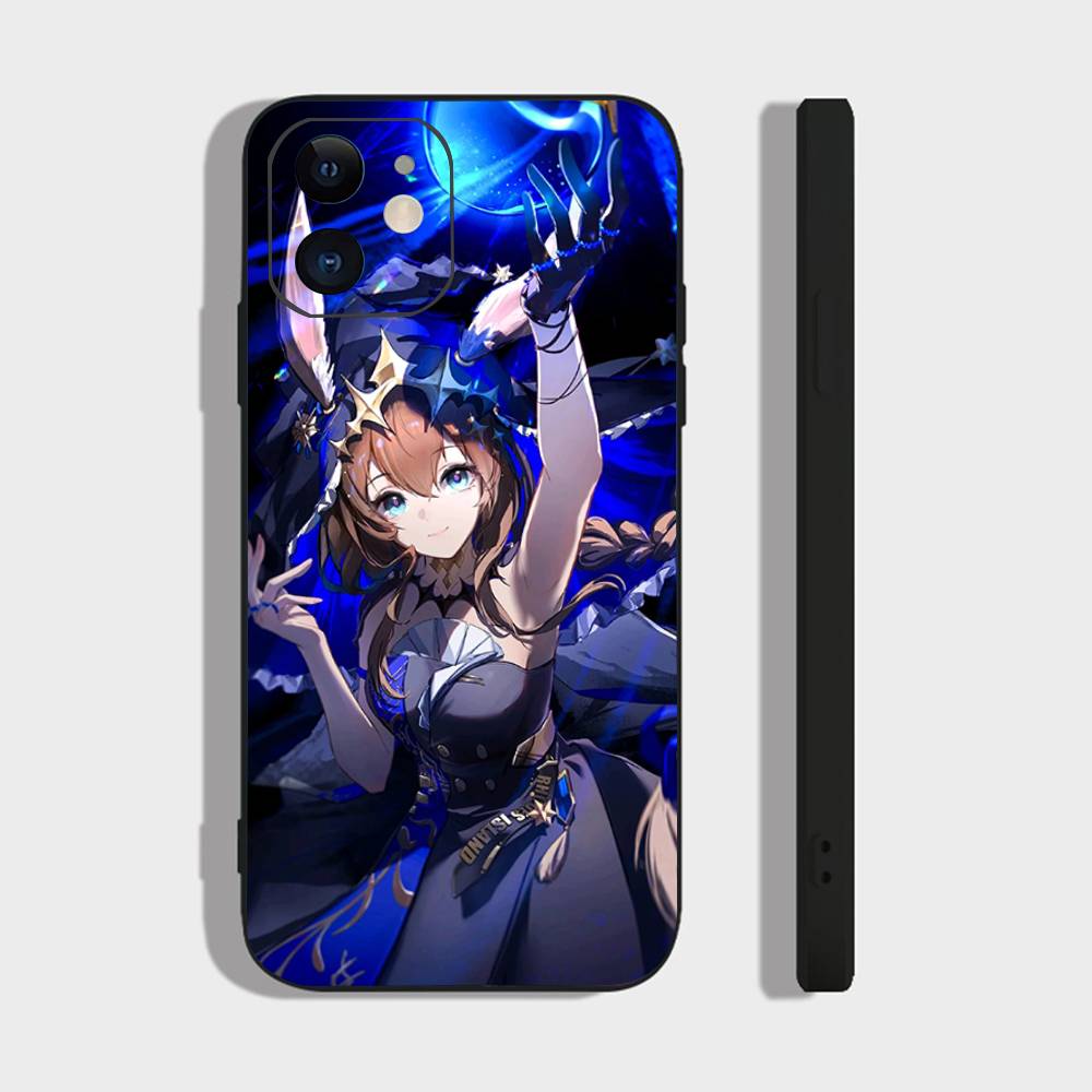 Amiya Animated Game A-Arknights Phone Case For IPhone 17 Air 16 15 14 13 Pro Max 11 12 Black Silicone Cover