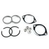 New Exhaust Flange Tall Kit Pair Flanges Gaskets C-Clips Nuts Washers For Harley Davidson