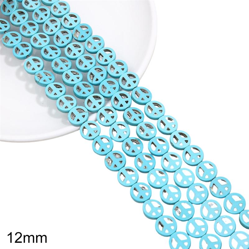 1 Strand 38CM Blue Turquoises Stone Chain Charm Beads Chain DIY Bracelet Necklace Jewelry Making
