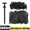 Kkjoy Auto Cable Tie Clip Nylon Fastener for Wire Management Suit for Car Fender Trunk