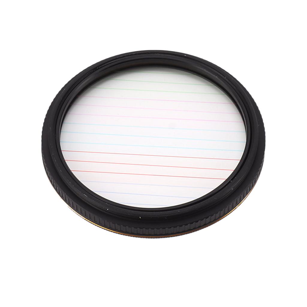 Colorful Streak Star Filter Micro SLR Camera Dot to Line Filters Special Effects Camera Filters for Night Scenes 52mm