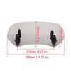 Alpha Rider Clip-on Windscreen Extension, Spoiler Air Deflector, Universal Fit for BMW F800 R1200GS, Yamaha, Kawasaki, Honda, Suzuki, etc., Clear