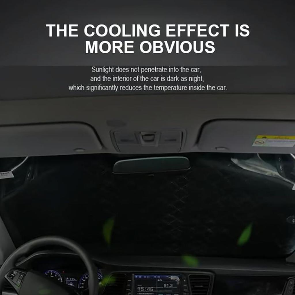 Magnetische Auto-Schneeabdeckung, Windschutzscheiben-Eisschutzabdeckung, Frostschutzabdeckung Windschutzscheibe mit Seitenspiegelabdeckung für Auto SUV LKW (1PCS)