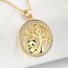 Ladies Elegant Cute Chinese Panda Pendant Necklaces
