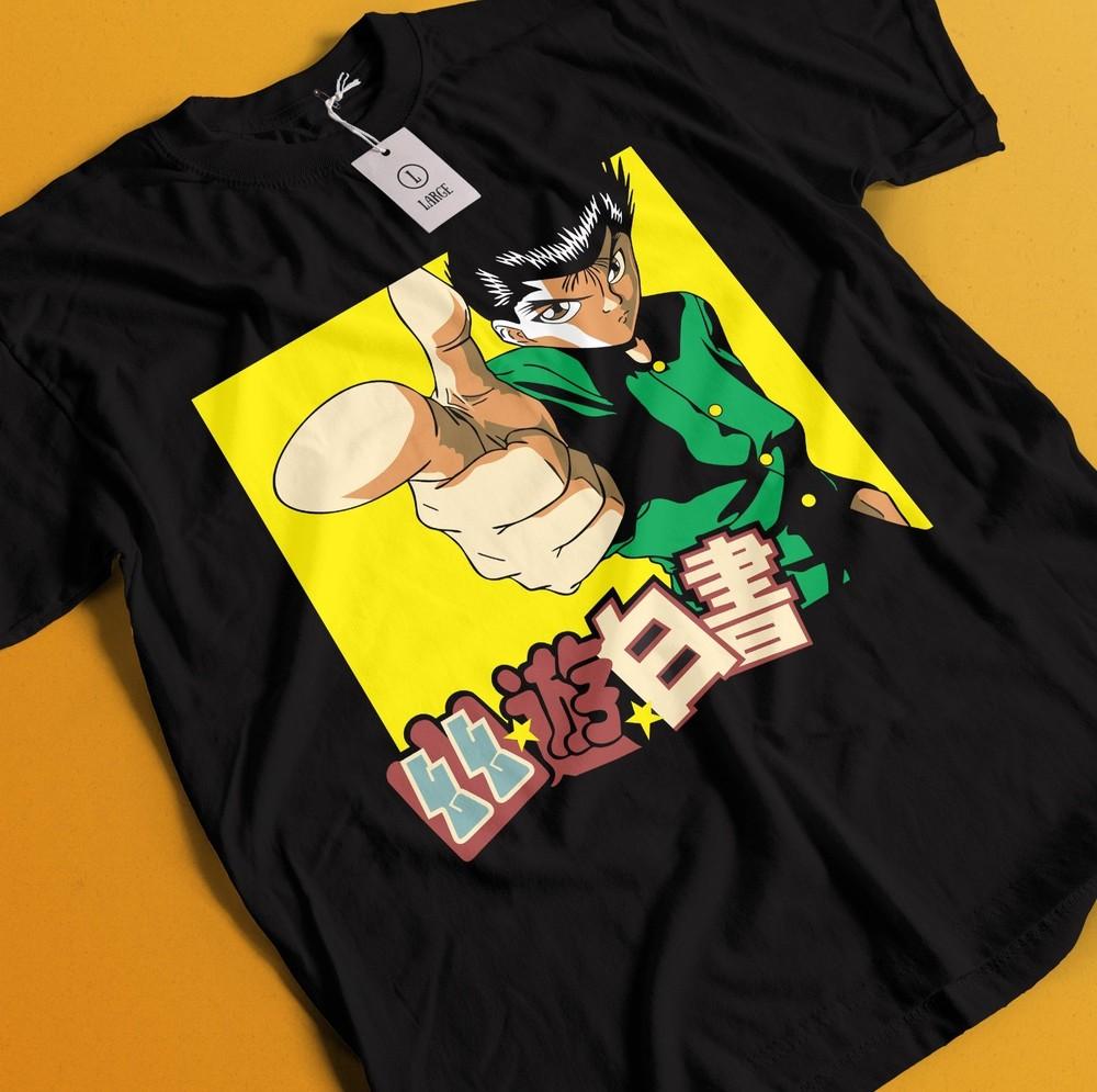

Yu Yu Hakusho T-Shirt Yusuke Urameshi Tshirt Kurama Kuwabara Hiel Anime Shirt L