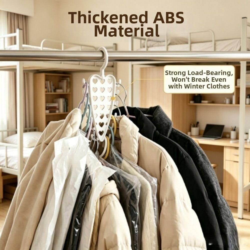 V Shaped Wall Mounted Rack Rotatable Hanger Organizer New Storage Rack for Wardrobe Dorm Room