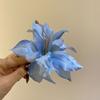 1 Pair Women Hair Clips Large Flower Decor Side Hair Pins No Hair Damage Hairpins Non-fade Hair Accessory