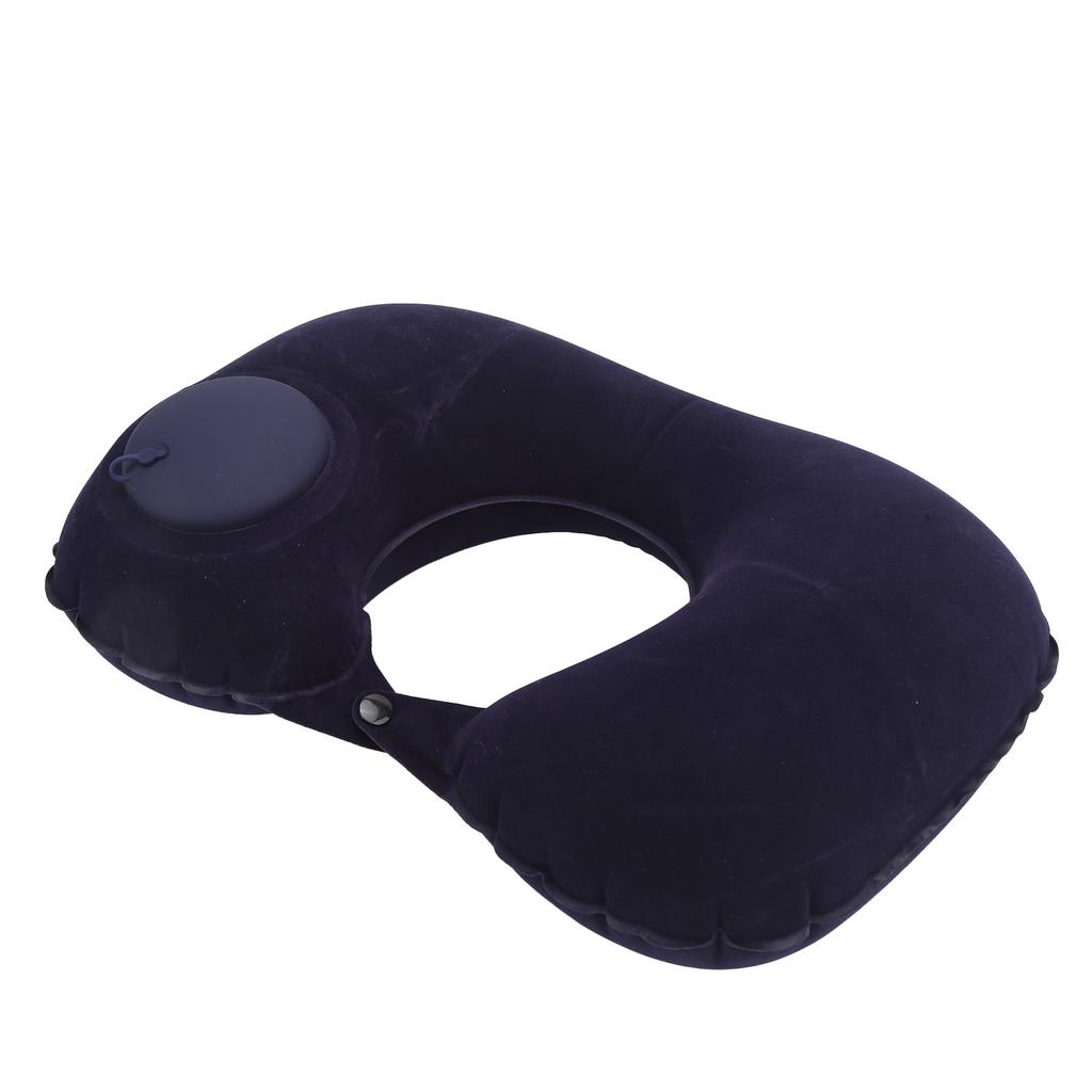 U Shape Pillow Press Inflatable Soft Head Rest Cushion Cervical Protection for Car Office