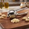 Manual Garlic Press and Mincer – Stainless Garlic for Kitchen, Easy Garlic Crusher for Garlic, Kitchen Gadget for Home Cooking