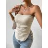 New Summer Casual Temperament Slim Fit Sexy Vest T-Shirt Sleeveless Suspender Versatile Top Strapless Women