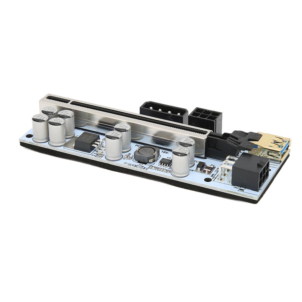 PCIE Riser Card 8 Firm Capacitors Strong Anti Interference GPU 1X to X16 for Windows 7 for Windows