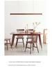 Solid Walnut Chandelier: Modern Chinese-Style Lamp for Living, Dining, or Tea Rooms