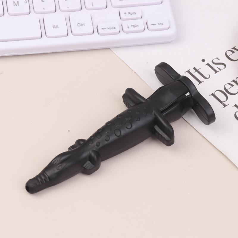 1 ks opakovaně použitelný roztomilý ochranný kryt na jehlu ve tvaru krokodýla, kryt na zubní stříkačku, nástroj pro zubního lékaře na injekční podávání