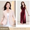 Women's 2026 Spring Fashion Suit: Versatile Casual Jacket & Dress Set for Work