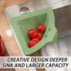 Kitchen Sink Strainer Magnetic Sponge Holder Anti-Clog Corner Kitchen Sink Drain Basket For Garbage Disposal Home Apartment