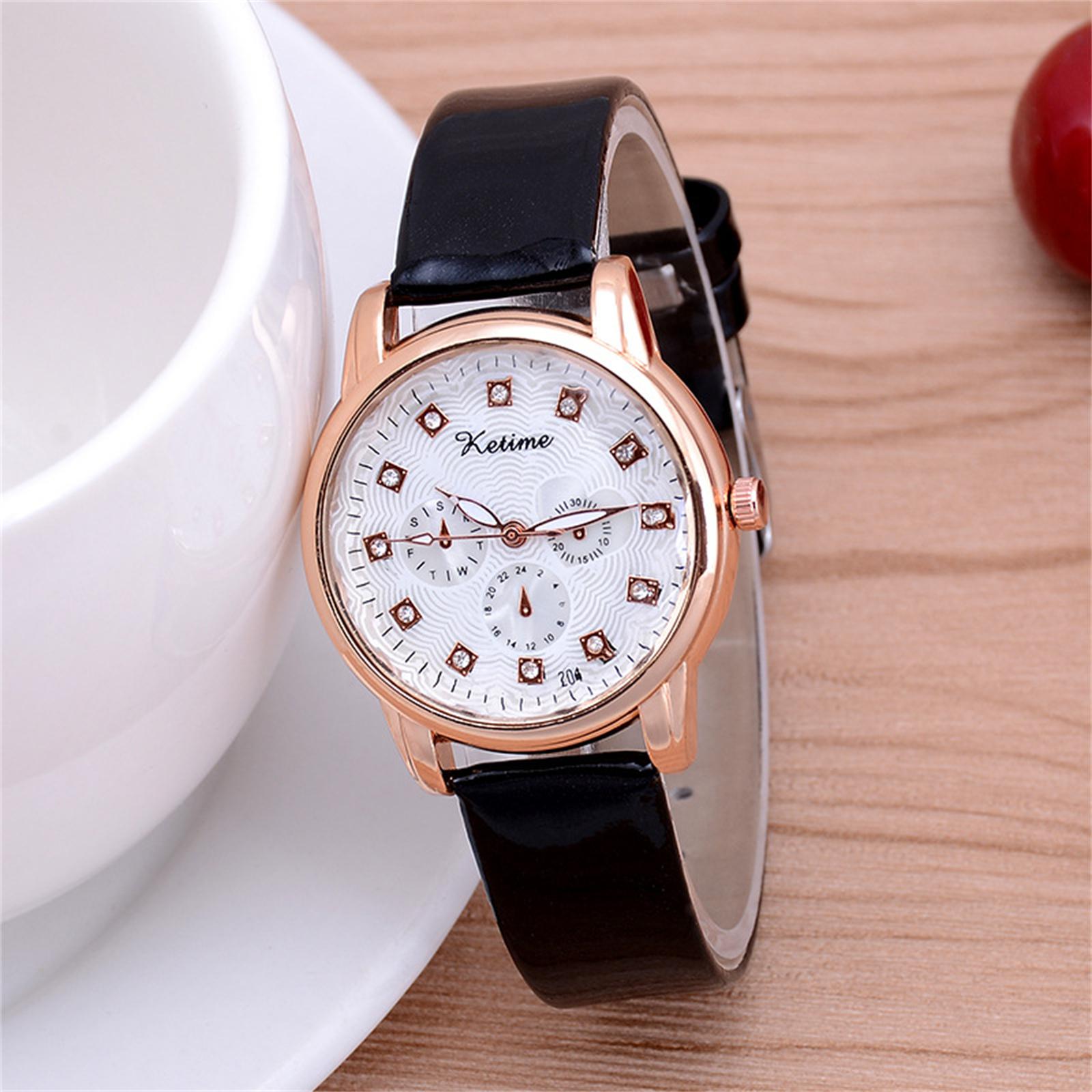 

Женские модные кожаные часы One Size