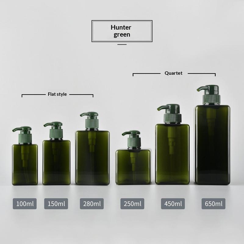 100-650Ml Square Bathroom Soap Dispensers Refillable Shampoo Shower Gel Holder Portable Travel Dispenser Empty Bath Pump Bottle
