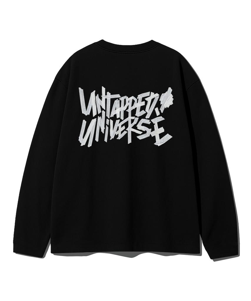 UNTAPPED STUDIO Universe Taping Oversized Long Sleeve T-Shirt