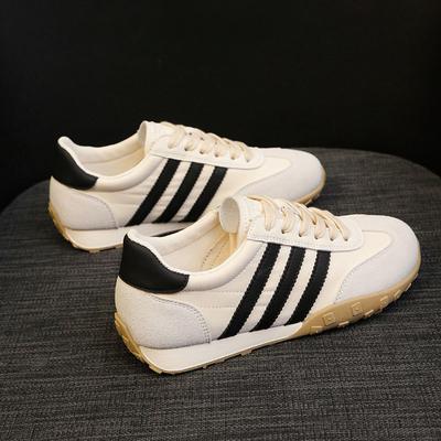 Leather Retro German Training Shoes Women's Spring Summer New Flat Baseplate Shoes Breathable Casual Sports Shoes Forrest Gump Shoes