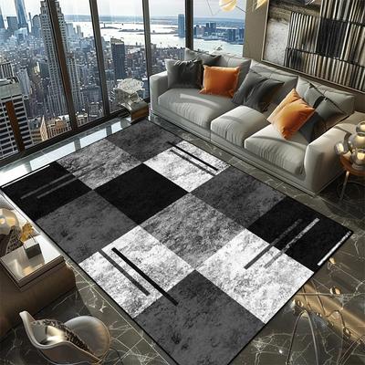 Nordic Geometric Pattern Carpets for Living Room 200x300cm Luxury Large Room Rugs Machine Washable Non-slip European Tatami Mat