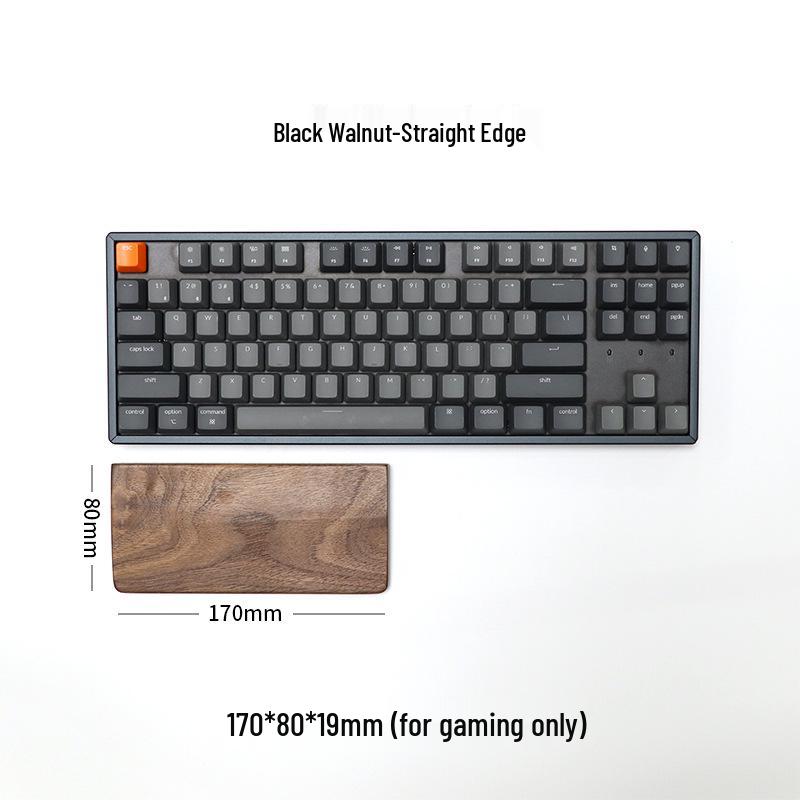 

Black Walnut Solid Wood Keyboard & Mouse Wrist Rest Pad