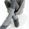 Solid Color Women Knitted Leg Warmers Retro Girl's Boots Heap Socks Long Calf Socks  JK Uniform