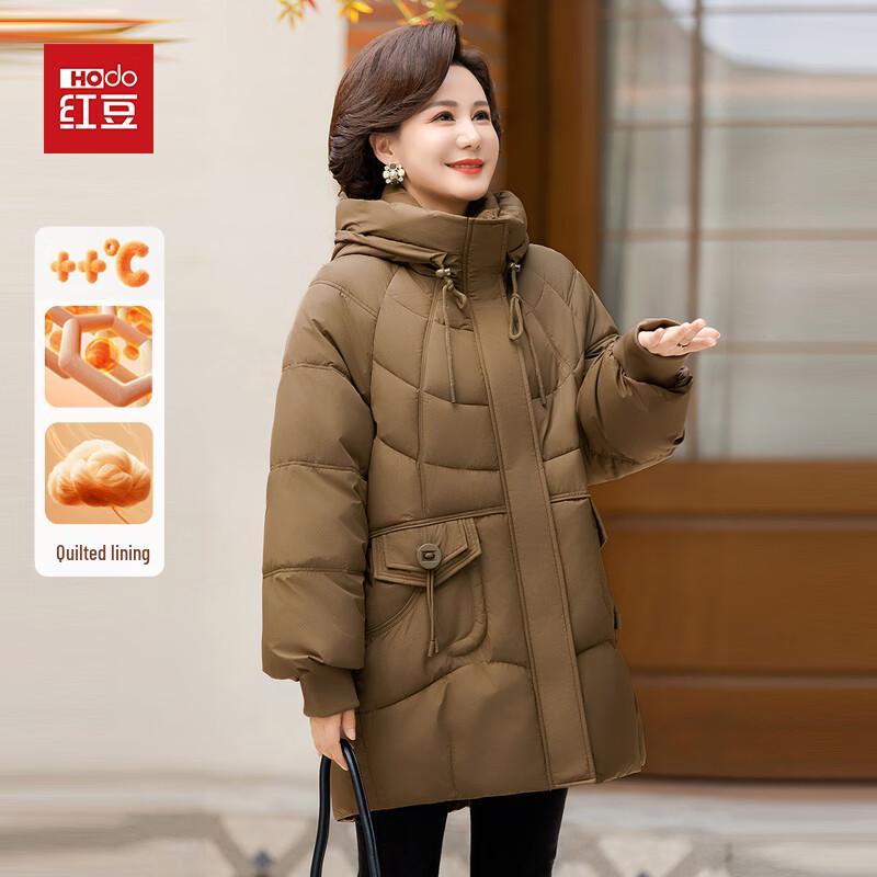 

Hodo Women s Mid-Length Winter Padded Jacket M