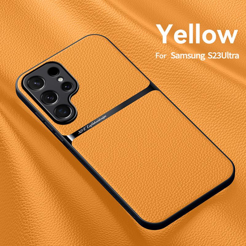 Leather Magnetic Case For Samsung Galaxy S24 S23 S22 S21 Ultra Plus FE A52 A52S A53 A54 A55 A34 A35 A25 M34 Silicone Soft Cover
